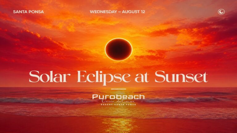 Solar Eclipse at Sunset Puro Beach 
